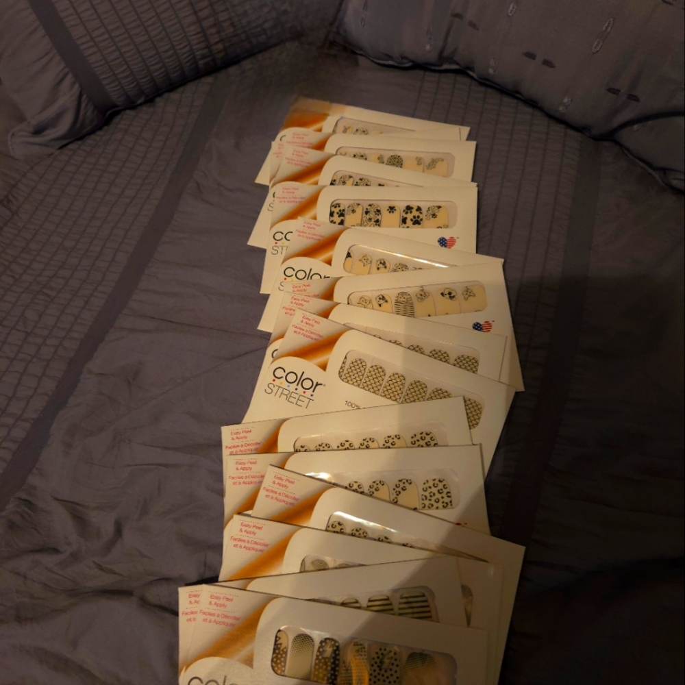 Color Street Clear Overlays Bundle. 15 Sets, Sealed, No Writing Or Stickers.